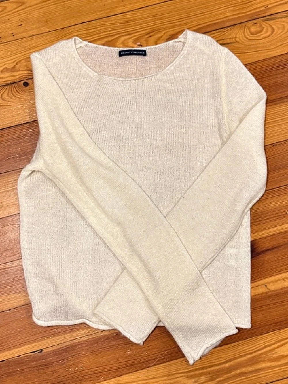 Brandy Melville Cream Knit Sweater Like New